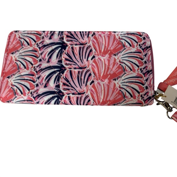 NWT Simply Southern Wallet Wristlet Long 8" Pink 0122-Phnwallet-scallop 8x4 - Picture 4 of 5
